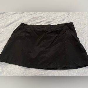 Lands End Black Swim Skirt/Skort Size 16 GUC!